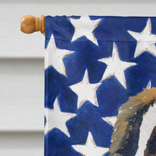 Load image into Gallery viewer, Saint Bernard Patriotic Flag Canvas House Size BB9679CHF