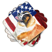 Load image into Gallery viewer, Saint Bernard Patriotic Foam Coaster  BB9679FC