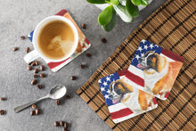 Load image into Gallery viewer, Saint Bernard Patriotic Foam Coaster  BB9679FC