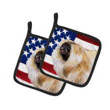 Load image into Gallery viewer, Pekingese Patriotic Pot Holders - Set of 2 - Heat-Resistant Kitchen Essentials BB9681PTHD