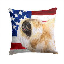 Load image into Gallery viewer, Pekingese Patriotic Throw Pillow - 14x14 Decorative Pillow – Art for Your Home &amp; Patio BB9681PW1414