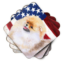 Load image into Gallery viewer, Pomeranian Patriotic Foam Coaster  BB9682FC
