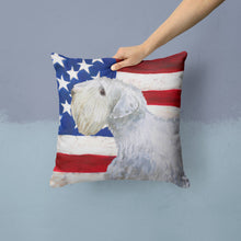 Load image into Gallery viewer, Sealyham Terrier Patriotic Throw Pillow - 14x14 Decorative Pillow – Art for Your Home &amp; Patio BB9684PW1414