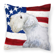 Load image into Gallery viewer, Sealyham Terrier Patriotic Fabric Decorative Pillow BB9684PW1818