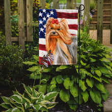 Load image into Gallery viewer, Yorkshire Terrier Patriotic Garden Flag - Outdoor Decorative Yard Flag BB9685GF