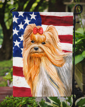 Load image into Gallery viewer, Yorkshire Terrier Patriotic Garden Flag - Outdoor Decorative Yard Flag BB9685GF