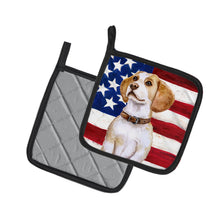 Load image into Gallery viewer, Beagle Patriotic Pot Holders - Set of 2 - Heat-Resistant Kitchen Essentials BB9686PTHD