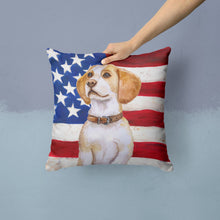 Load image into Gallery viewer, Beagle Patriotic Throw Pillow - 14x14 Decorative Pillow – Art for Your Home &amp; Patio BB9686PW1414