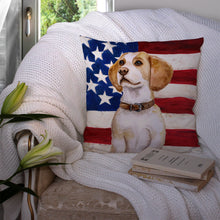 Load image into Gallery viewer, Beagle Patriotic Throw Pillow - 14x14 Decorative Pillow – Art for Your Home &amp; Patio BB9686PW1414