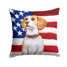 Load image into Gallery viewer, Beagle Patriotic Throw Pillow - 14x14 Decorative Pillow – Art for Your Home &amp; Patio BB9686PW1414