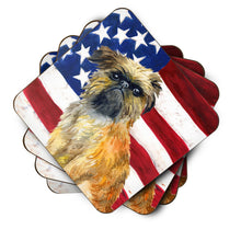 Load image into Gallery viewer, Brussels Griffon Patriotic Foam Coaster  BB9687FC