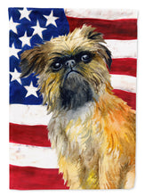 Load image into Gallery viewer, Brussels Griffon Patriotic Garden Flag - Outdoor Decorative Yard Flag BB9687GF