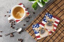 Load image into Gallery viewer, French Bulldog Patriotic Foam Coaster  BB9688FC