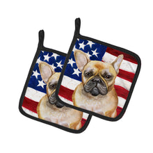 Load image into Gallery viewer, French Bulldog Patriotic Pot Holders - Set of 2 - Heat-Resistant Kitchen Essentials BB9688PTHD