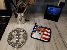 Load image into Gallery viewer, Jack Russell Terrier Patriotic Pot Holders - Set of 2 - Heat-Resistant Kitchen Essentials BB9689PTHD