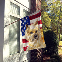 Load image into Gallery viewer, Cairn Terrier Patriotic Flag Canvas House Size BB9690CHF