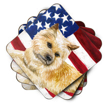 Load image into Gallery viewer, Cairn Terrier Patriotic Foam Coaster  BB9690FC
