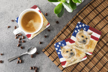 Load image into Gallery viewer, Cairn Terrier Patriotic Foam Coaster  BB9690FC
