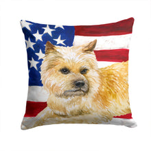 Load image into Gallery viewer, Cairn Terrier Patriotic Throw Pillow - 14x14 Decorative Pillow – Art for Your Home &amp; Patio BB9690PW1414