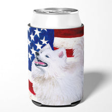 Load image into Gallery viewer, Samoyed Patriotic Can or Bottle Hugger BB9691CC