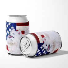 Load image into Gallery viewer, Samoyed Patriotic Can or Bottle Hugger BB9691CC