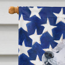 Load image into Gallery viewer, Samoyed Patriotic Flag Canvas House Size BB9691CHF