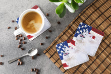 Load image into Gallery viewer, Samoyed Patriotic Foam Coaster  BB9691FC