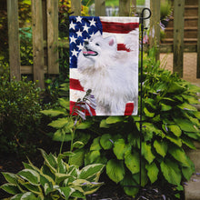 Load image into Gallery viewer, Samoyed Patriotic Garden Flag - Outdoor Decorative Yard Flag BB9691GF