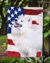 Load image into Gallery viewer, Samoyed Patriotic Garden Flag - Outdoor Decorative Yard Flag BB9691GF