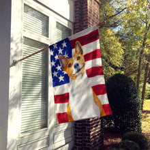 Load image into Gallery viewer, Basenji Patriotic Flag Canvas House Size BB9692CHF