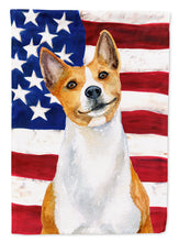 Load image into Gallery viewer, Basenji Patriotic Flag Canvas House Size BB9692CHF