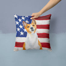 Load image into Gallery viewer, Basenji Patriotic Throw Pillow - 14x14 Decorative Pillow – Art for Your Home &amp; Patio BB9692PW1414