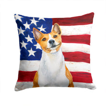 Load image into Gallery viewer, Basenji Patriotic Throw Pillow - 14x14 Decorative Pillow – Art for Your Home &amp; Patio BB9692PW1414