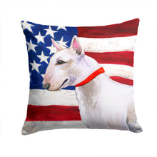 Load image into Gallery viewer, Bull Terrier Patriotic Throw Pillow - 14x14 Decorative Pillow – Art for Your Home &amp; Patio BB9693PW1414