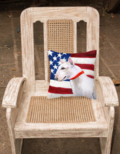 Load image into Gallery viewer, Bull Terrier Patriotic Fabric Decorative Pillow BB9693PW1818