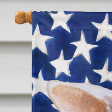 Load image into Gallery viewer, Chihuahua Leg up Patriotic Flag Canvas House Size BB9697CHF