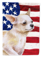 Load image into Gallery viewer, Chihuahua Leg up Patriotic Garden Flag - Outdoor Decorative Yard Flag BB9697GF