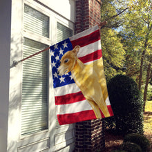 Load image into Gallery viewer, Italian Greyhound Patriotic Flag Canvas House Size BB9698CHF