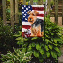 Load image into Gallery viewer, Welsh Terrier Patriotic Garden Flag - Outdoor Decorative Yard Flag BB9700GF