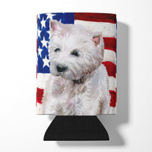 Load image into Gallery viewer, Westie Patriotic Can or Bottle Hugger BB9701CC