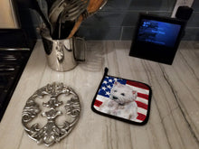 Load image into Gallery viewer, Westie Patriotic Pot Holders - Set of 2 - Heat-Resistant Kitchen Essentials BB9701PTHD