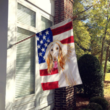 Load image into Gallery viewer, Afghan Hound Patriotic Flag Canvas House Size BB9702CHF