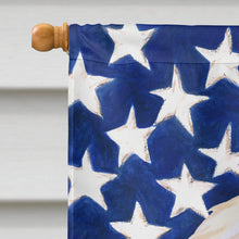Load image into Gallery viewer, Afghan Hound Patriotic Flag Canvas House Size BB9702CHF