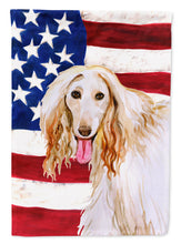 Load image into Gallery viewer, Afghan Hound Patriotic Garden Flag - Outdoor Decorative Yard Flag BB9702GF