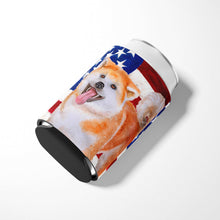 Load image into Gallery viewer, Akita Patriotic Can or Bottle Hugger BB9703CC