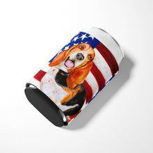 Load image into Gallery viewer, Basset Hound Patriotic Can or Bottle Hugger BB9704CC