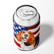 Load image into Gallery viewer, Basset Hound Patriotic Can or Bottle Hugger BB9704CC