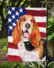 Load image into Gallery viewer, Basset Hound Patriotic Garden Flag - Outdoor Decorative Yard Flag BB9704GF