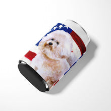 Load image into Gallery viewer, Bichon Frise #2 Patriotic Can or Bottle Hugger BB9705CC