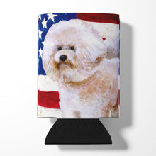 Load image into Gallery viewer, Bichon Frise #2 Patriotic Can or Bottle Hugger BB9705CC